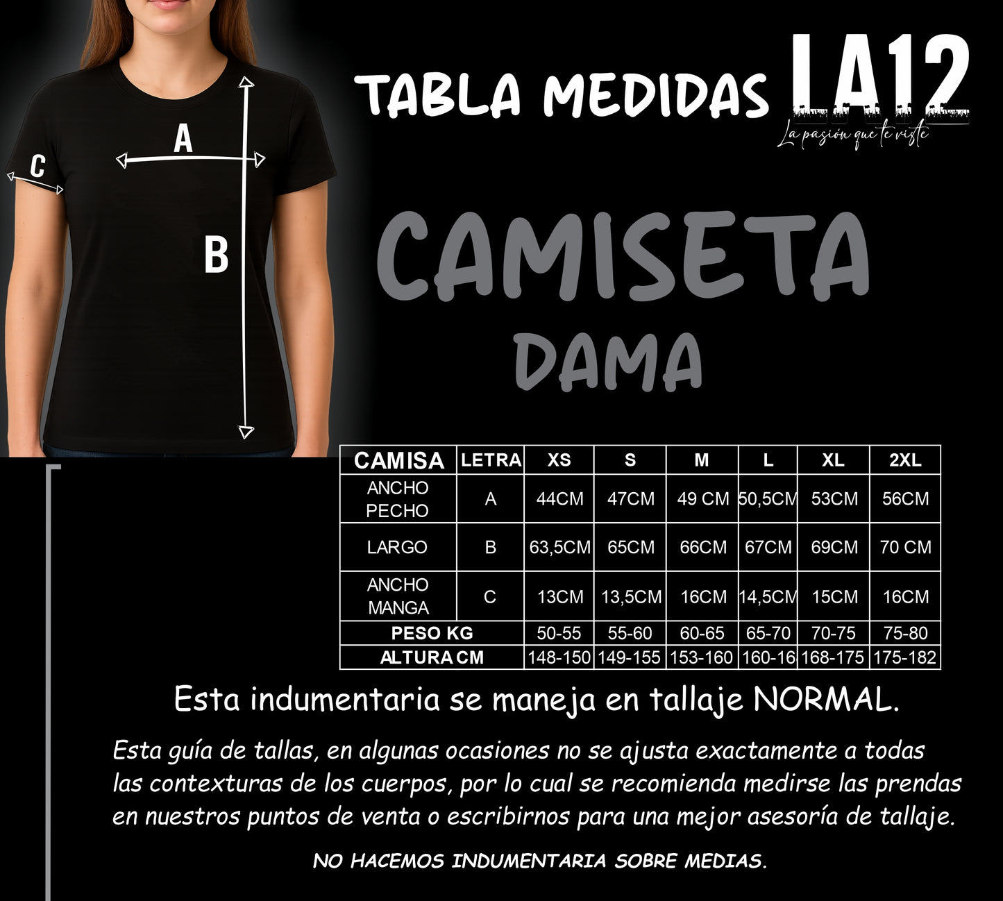 Camiseta Dama Deportiva Colombia25 Negra