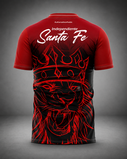 Camiseta Santa Fe León Negra Hombre | Edición Especial LA12