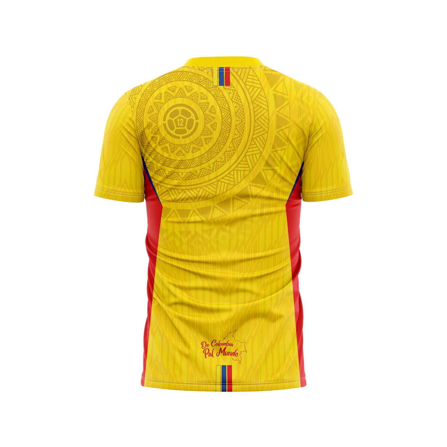 Camiseta Hombre Deportiva Colombia25 Amarilla