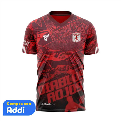 Camiseta Hombre Deportiva (Ref AMERICA LOGO3D)