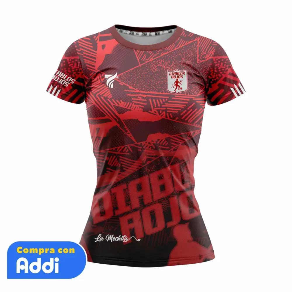 Camiseta Dama Deportiva (Ref AMERICA LOGO 3D)