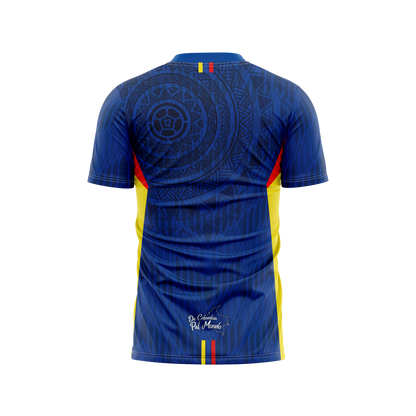 Camiseta Hombre Deportiva Colombia25 Azul