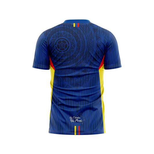 Camiseta Hombre Deportiva Colombia25 Azul
