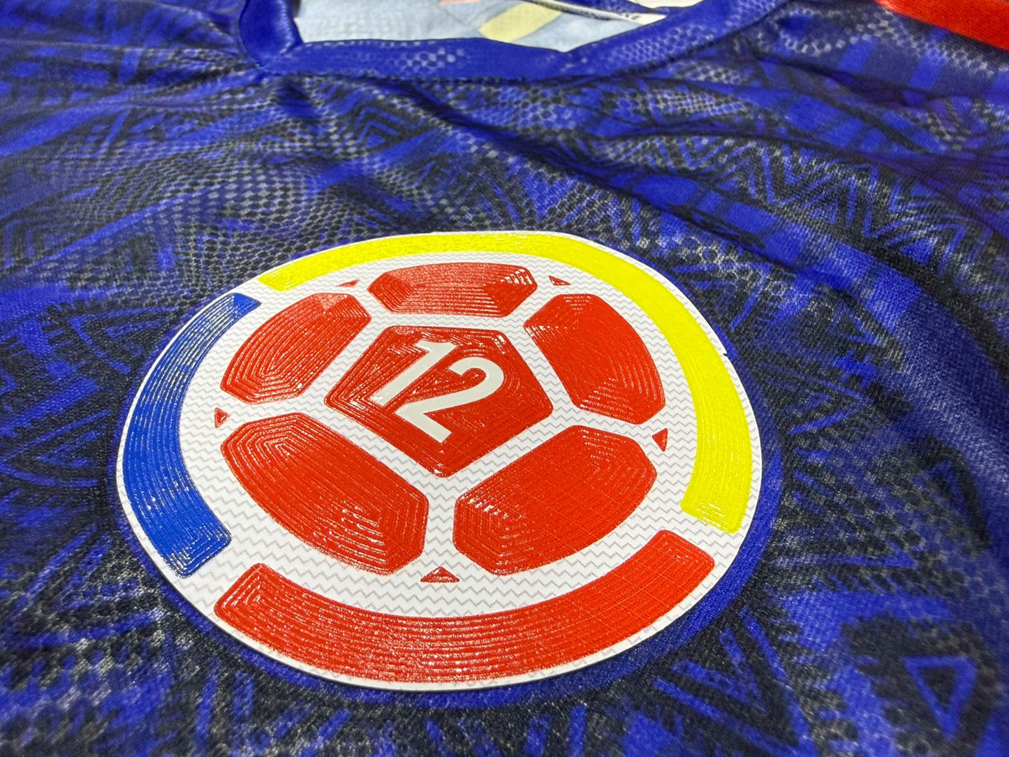 Camiseta Hombre Deportiva Colombia25 Azul