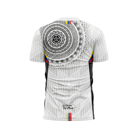 Camiseta Hombre Deportiva Colombia25 Blanco