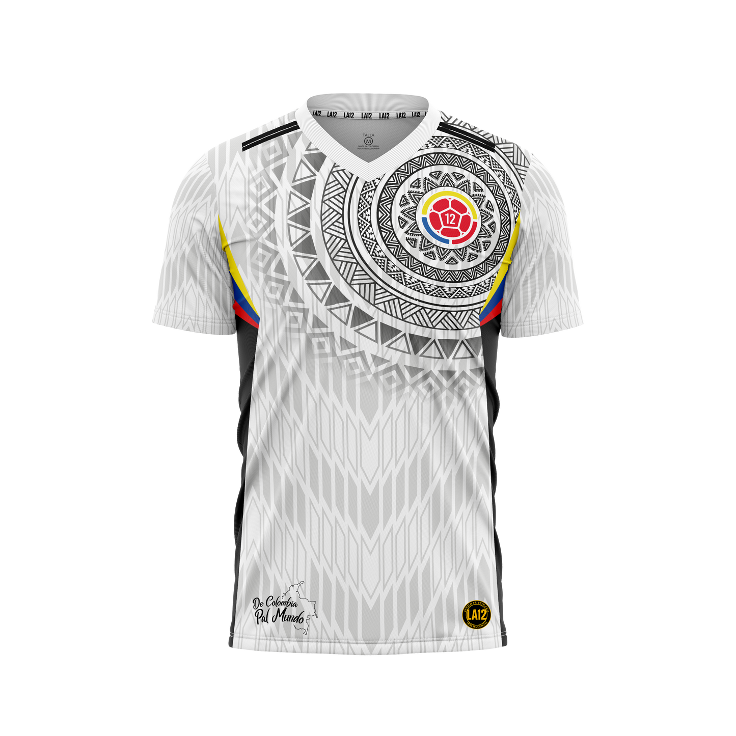 Camiseta Hombre Deportiva Colombia25 Blanco