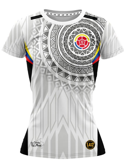 Camiseta Dama Deportiva Colombia25 Blanco