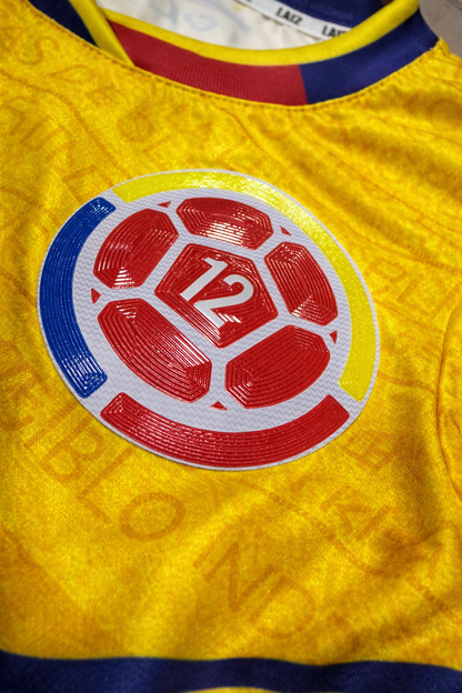 Camiseta Hombre Deportiva Colombia26 Amarilla
