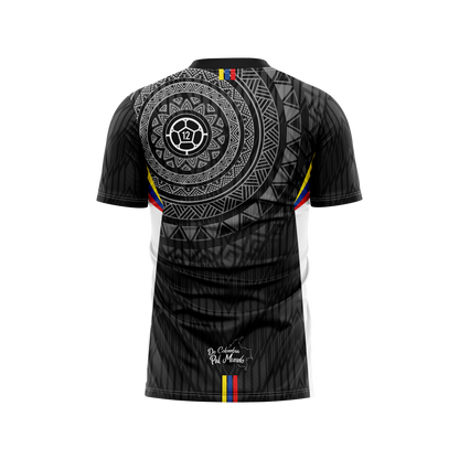 Camiseta Hombre Deportiva Colombia25 Negra