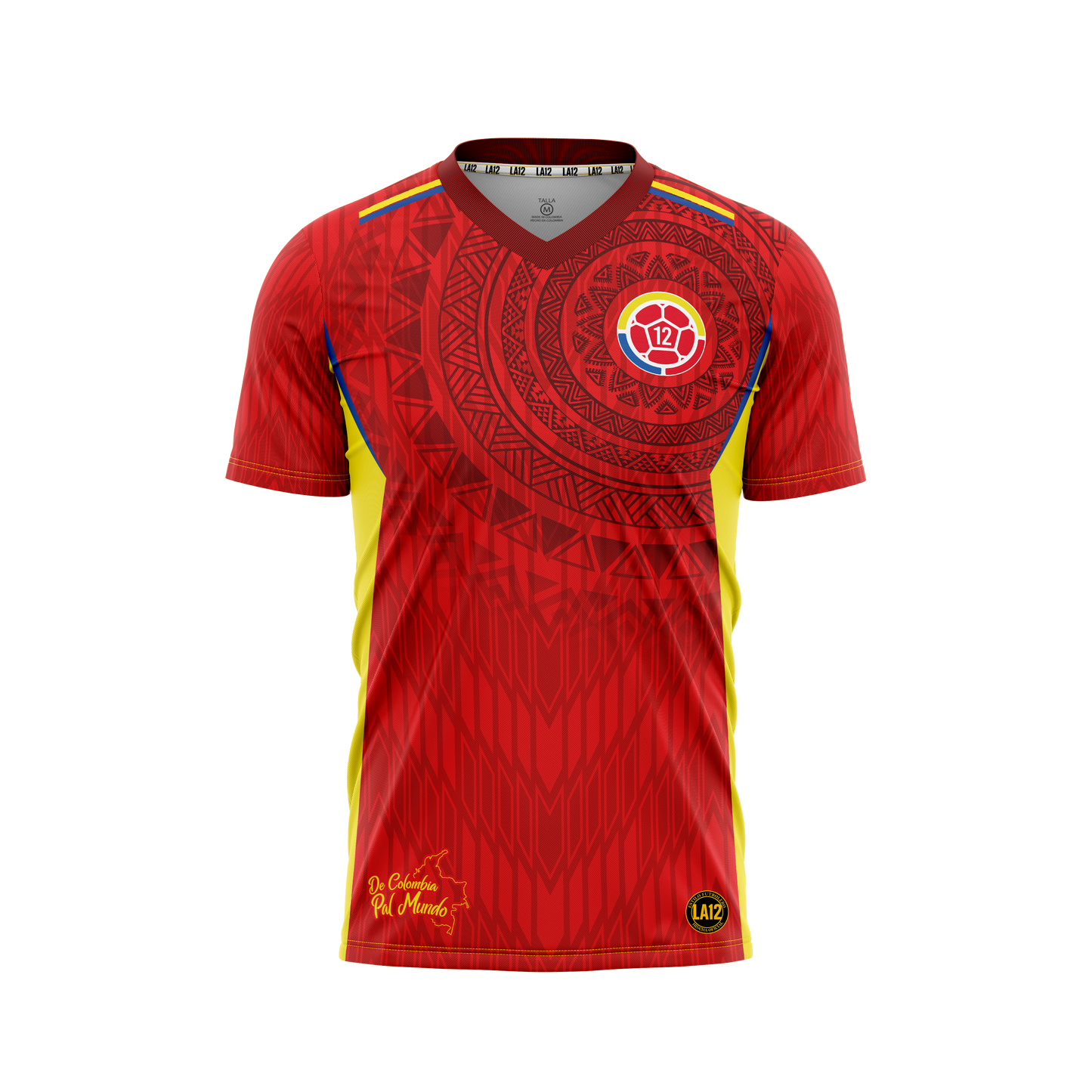 Camiseta Hombre Deportiva Colombia25 Rojo