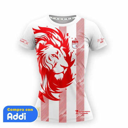 Camiseta Dama Deportiva (Ref SANTA FE BLANCO LOGO 3D)