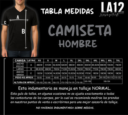Camiseta Hombre Deportiva Colombia25 Negra