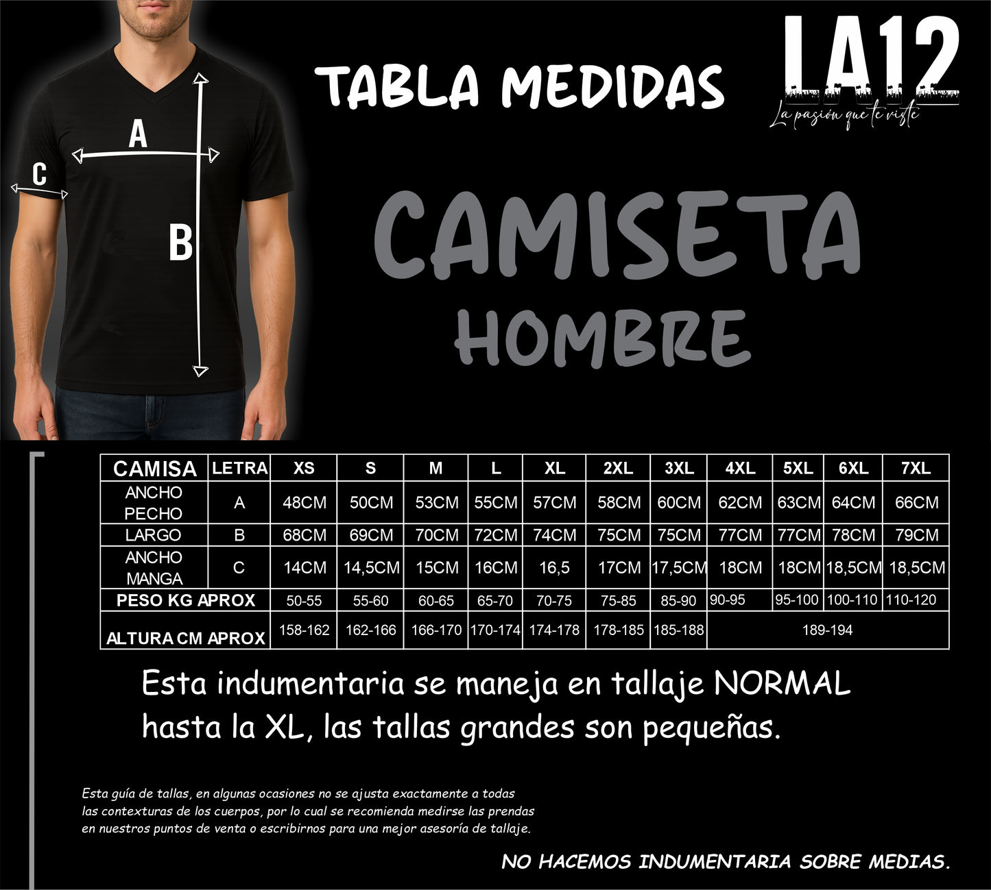 Camiseta Hombre Deportiva SANTA FE
