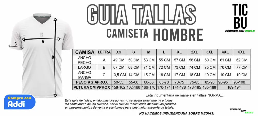 Camiseta Hombre Deportiva (Ref SANTA FE)