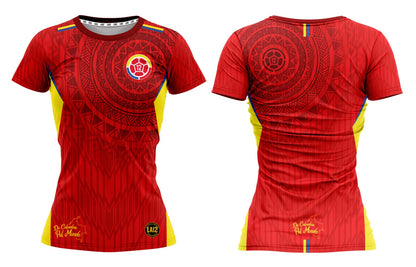 Camiseta Dama Deportiva Colombia25 Roja