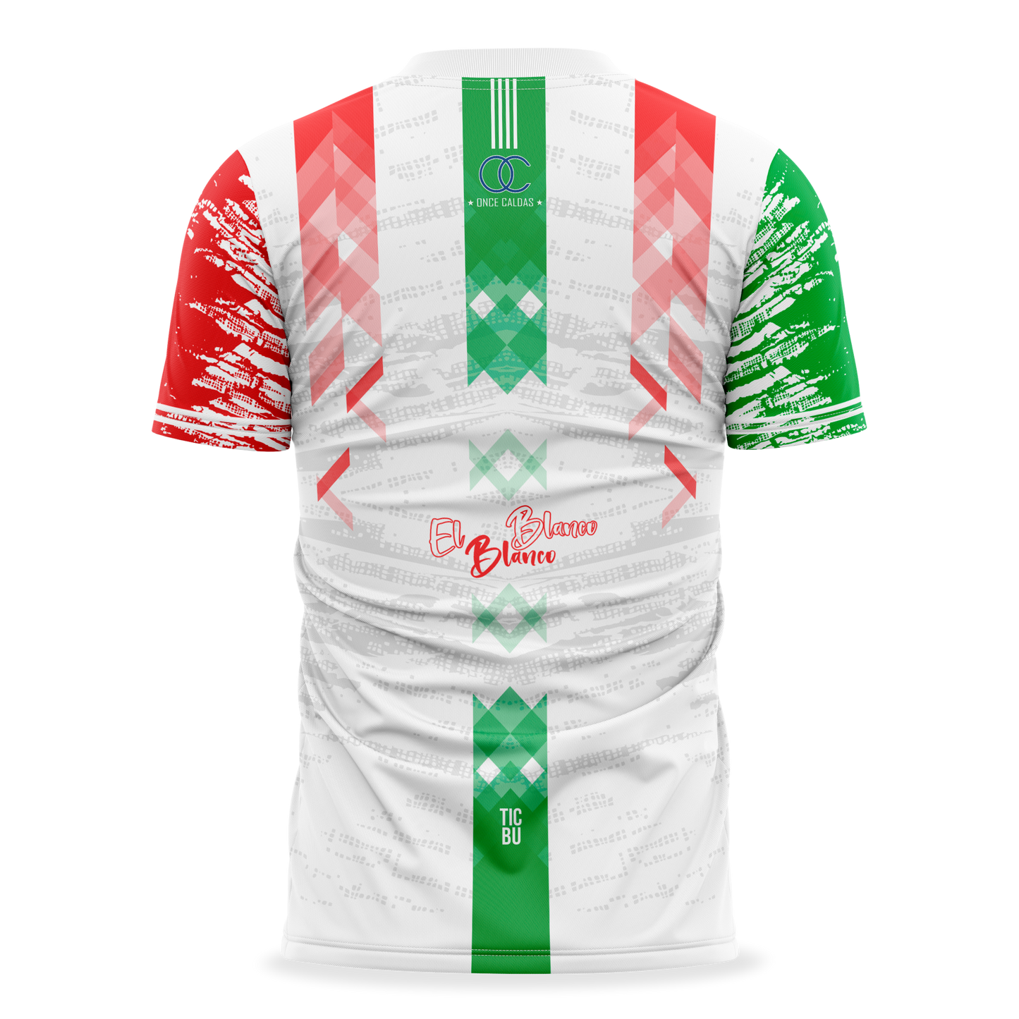 Camiseta Hombre Deportiva (Ref ONCE CALDAS) Escudo UV3D
