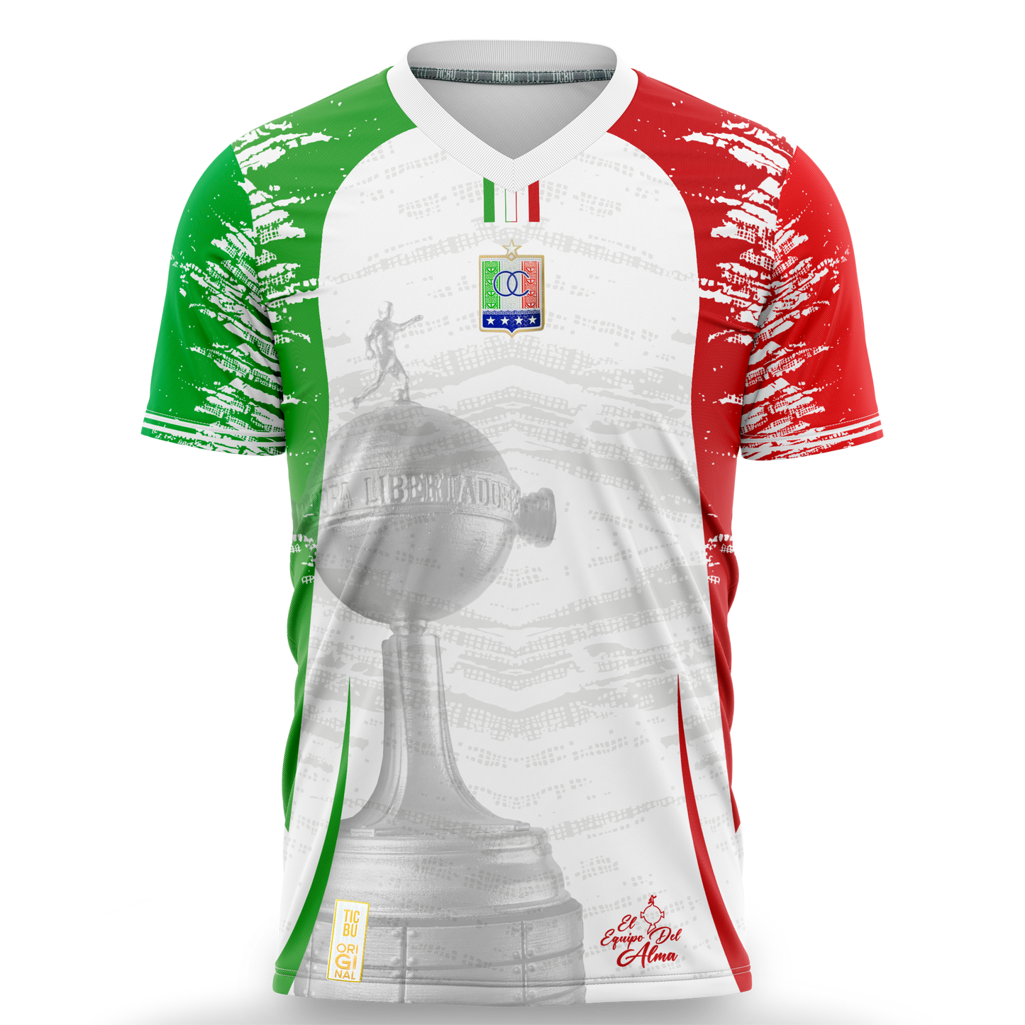 Camiseta Hombre Deportiva (Ref ONCE CALDAS) Escudo UV3D