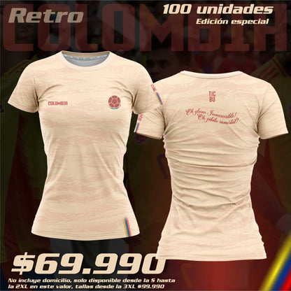 Camiseta Dama Deportiva (Ref COL RETRO)