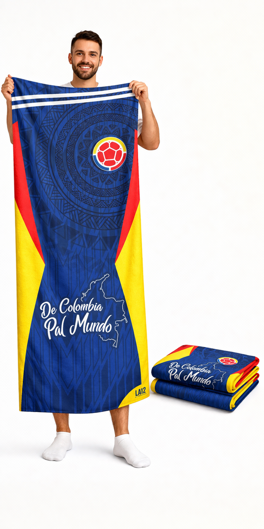Toalla Deportiva Colombia Azul