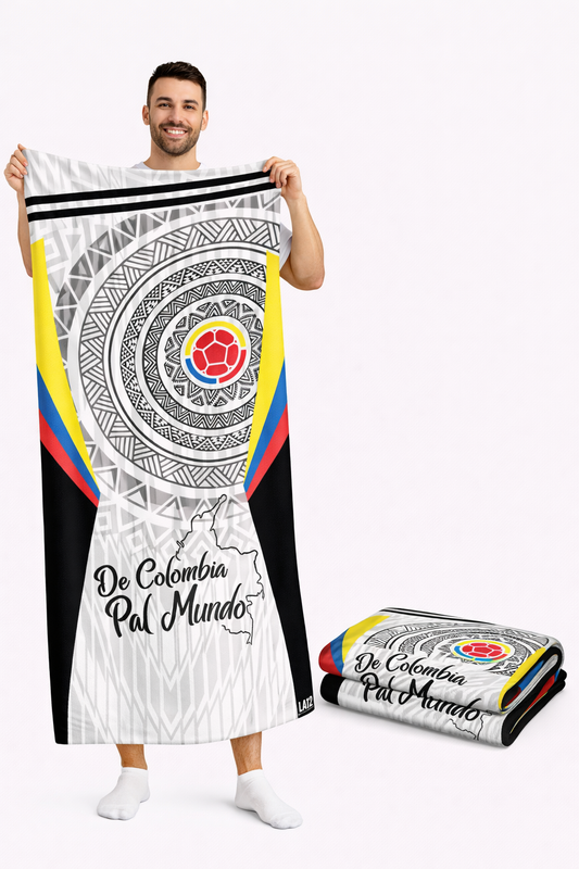 Toalla Deportiva Colombia Blanca