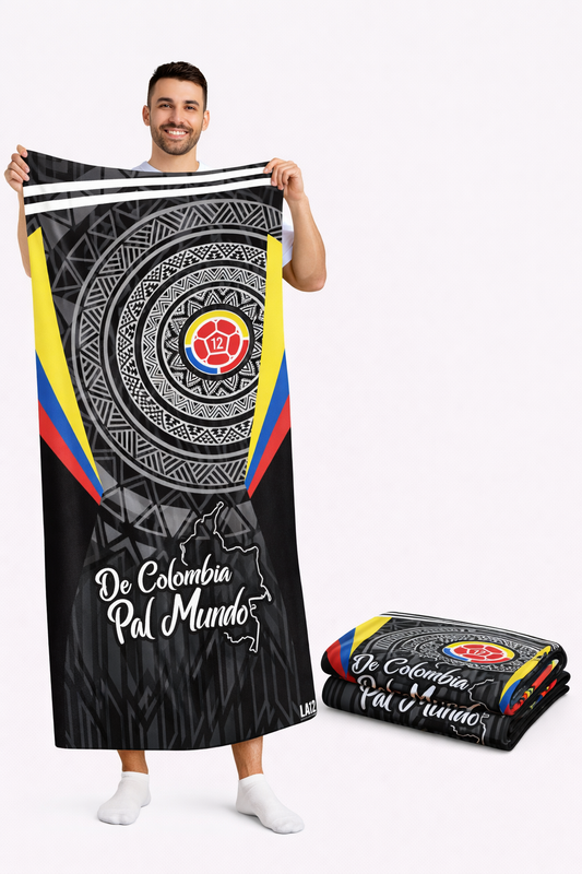 Toalla Deportiva Colombia Negra